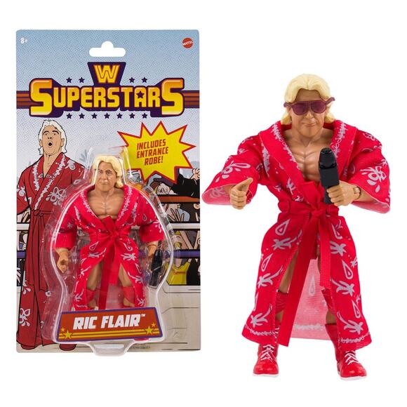 WWE Superstars Nature Boy Ric Flair w/ Entrance Robe 5" Action Figure Mattel New - Picture 1 of 1